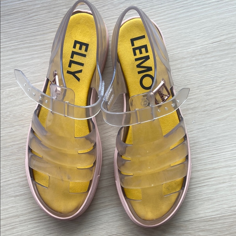 Lemon Jelly Women's Clear Fisherman Sandals